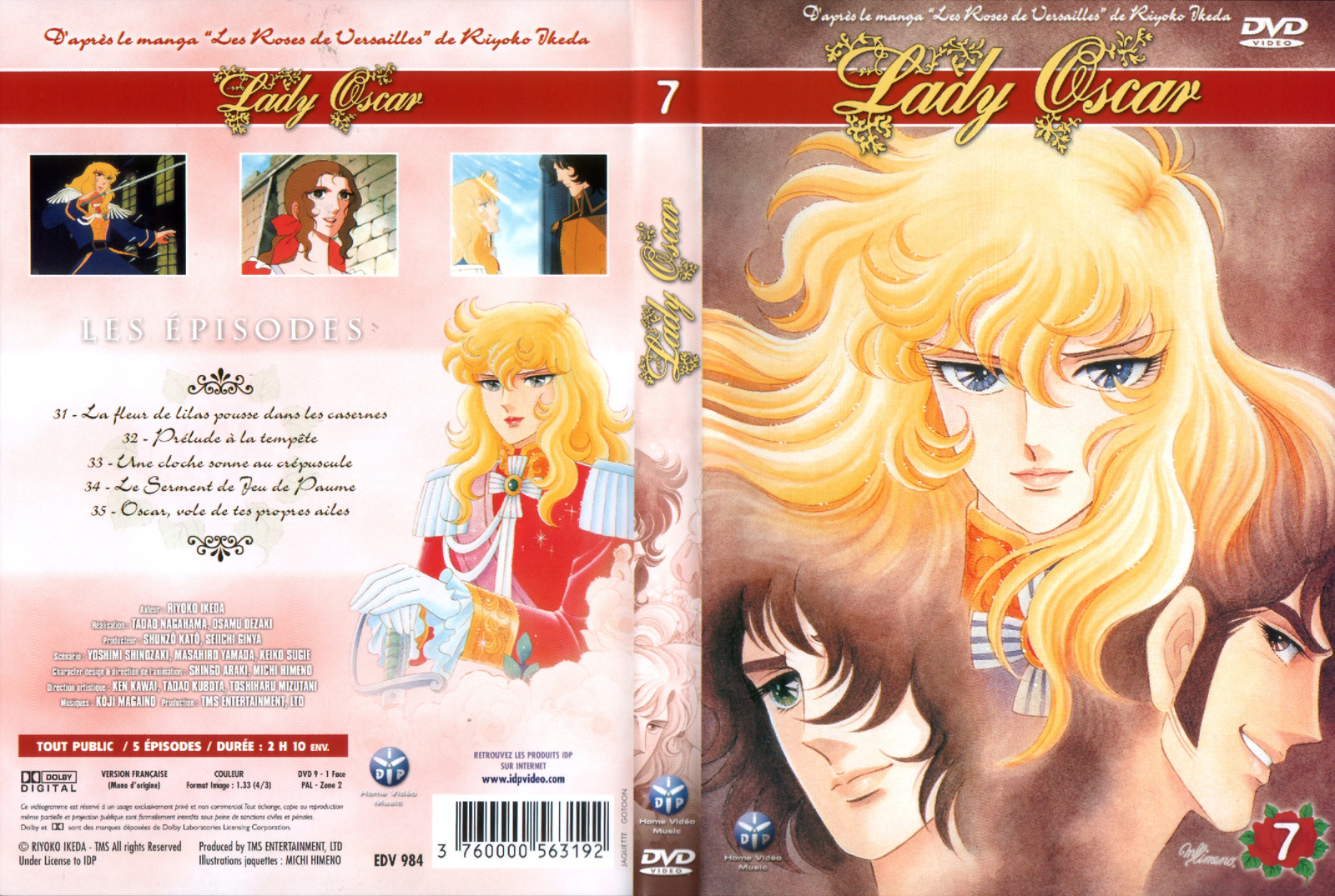 Jaquette DVD Lady Oscar vol 7